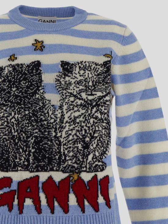 25SS 가니 긴팔 티셔츠 K2369 2678628 Illusion blue - GANNI