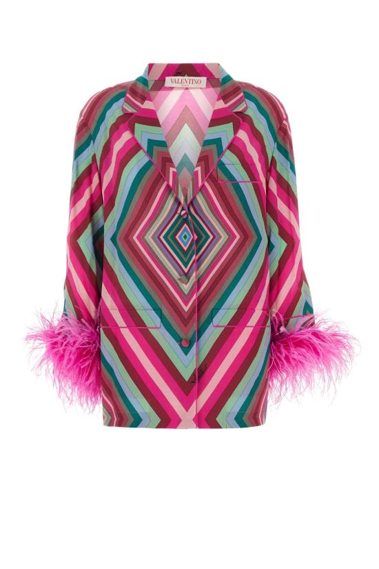 24FW 발렌티노 가라바니 블라우스 5B3AB6468RT M12 Printed