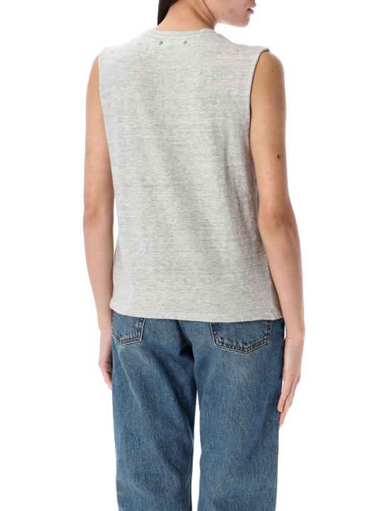 25SS 골든구스 민소매 티셔츠 GWP02187P001886 60269 Grigio - GOLDEN GOOSE