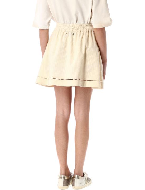 25SS 골든구스 숏 스커트 GWP02157P001903 15610 Bianco - GOLDEN GOOSE