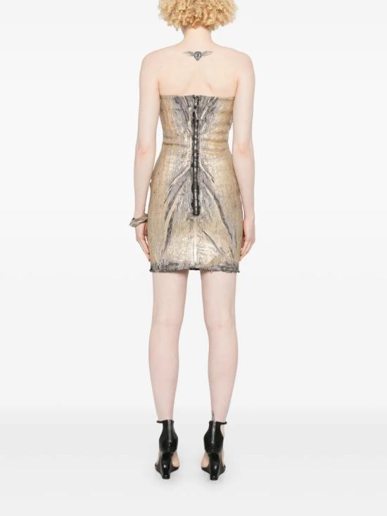 25SS 릭 오웬스 미디 원피스 RP01E7531SGMC GOLD 02 - RICK OWENS