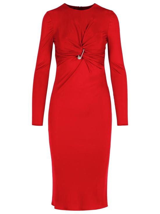 25SS 베르사체 미디 원피스 1018475 1A124971RB30 Red