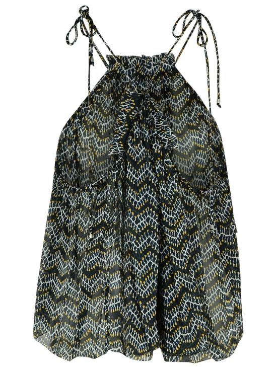 25SS 이자벨마랑에뚜왈 민소매 티셔츠 HT0554FA C1J07E02FK Black - ISABEL MARANT ETOILE