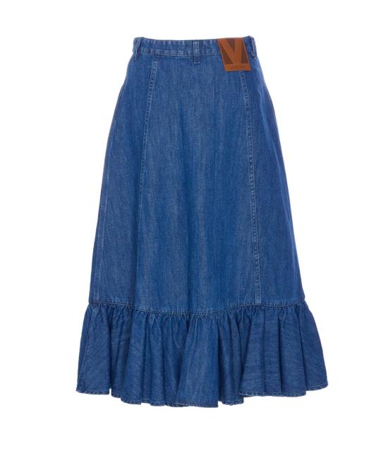 25SS 발렌티노 가라바니 스커트 DD18L94C558 BLUE - VALENTINO GARAVANI