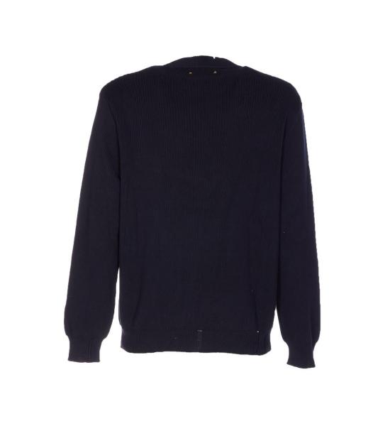 26SS 골든구스 코튼 라운드넥 스웨터 GMP00839P00066250486 BLUE - GOLDEN GOOSE