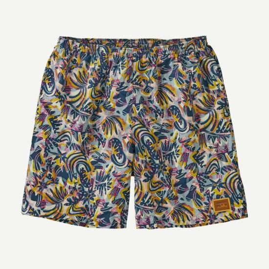  파타고니아 숏팬츠 Patagonia Baggies Longs 7" Wild Botanist: 조수 청록색