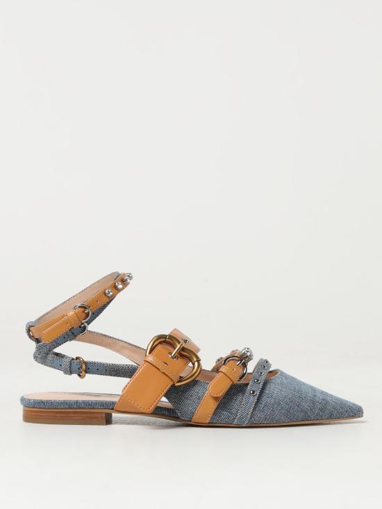  핑코 뮬/슬리퍼 SD0025T005 EC3 denim nero