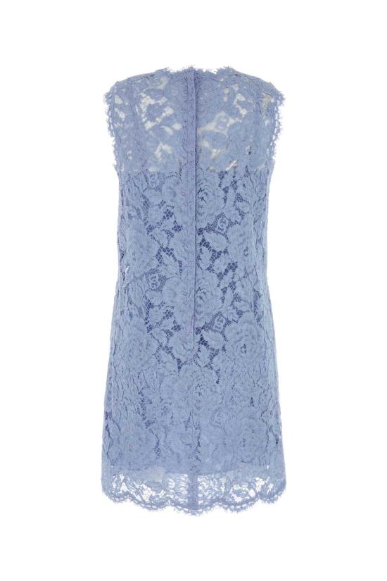24FW 돌체앤가바나 숏 원피스 F6ATYTHLM7L F3981 Light Blue - DOLCE & GABBANA