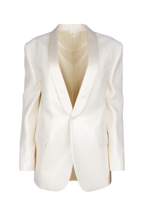  셀린느 자켓 2V03J029R 01FN OFFWHITETRANSPARENT