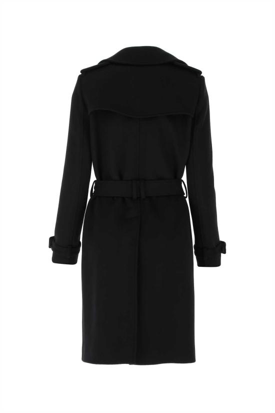  생로랑 코트 640125Y5B49 1000 Black - SAINT LAURENT