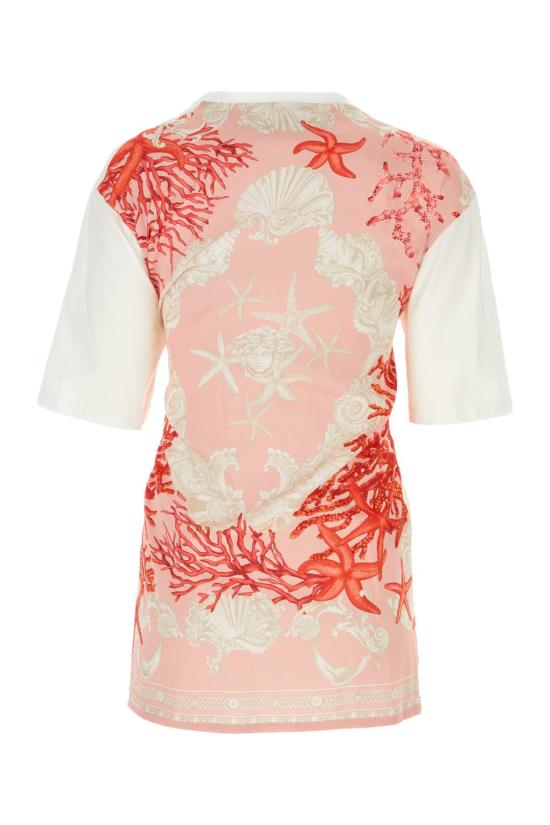 24FW 베르사체 반팔 티셔츠 10113201A11605 2W070 White - VERSACE