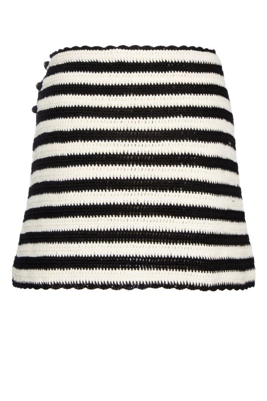  셀린느 숏 스커트 2AE0S720X 38EC BLACKECRU - CELINE