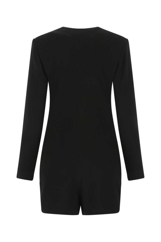  생로랑 미디 원피스 690776Y012W 1000 Black - SAINT LAURENT