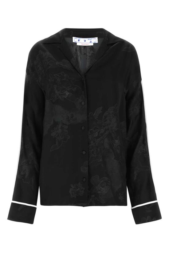  오프화이트 셔츠 OWGA099S23FAB001 1010 Printed