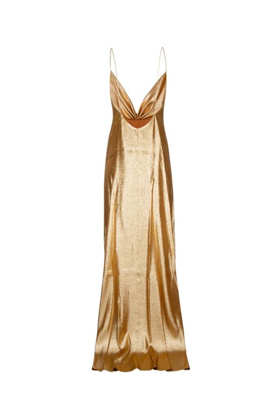  셀린느 롱 원피스 2R50J235V 35OR Gold - CELINE