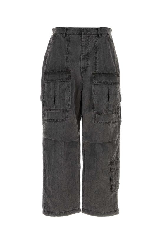  준지 스트레이트 팬츠 JC3221P923 GREY Black