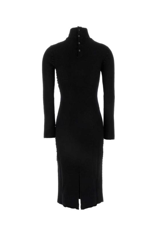 24FW 보테가베네타 원피스 798234V4JU0 1000 Black - BOTTEGA VENETA