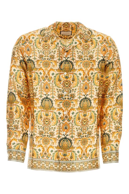  판타몰레 긴팔 셔츠 CAMPERGFAKET ARANCIO Printed