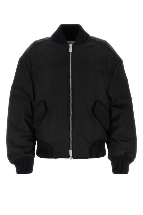 24FW 오프화이트 봄버 자켓 OWEH028C99FAB001 1010 Black