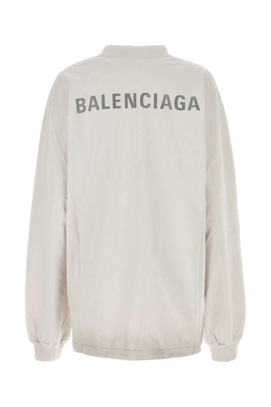 24FW 발렌시아가 긴팔 티셔츠 744449TQVN1 9016 White - BALENCIAGA