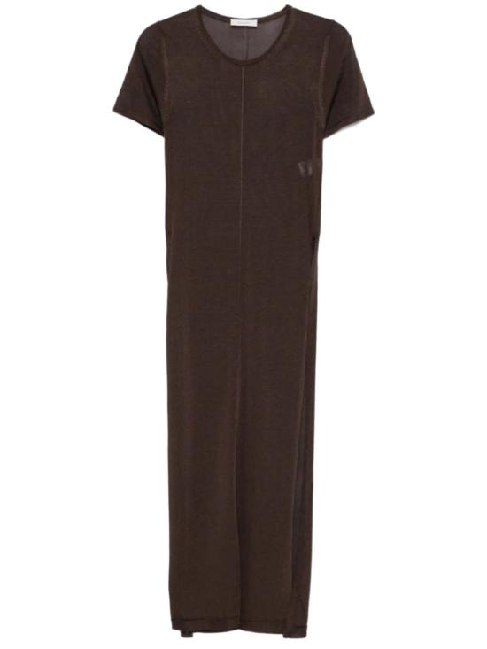  르메르 롱 원피스 컬럼 드레스 초콜릿