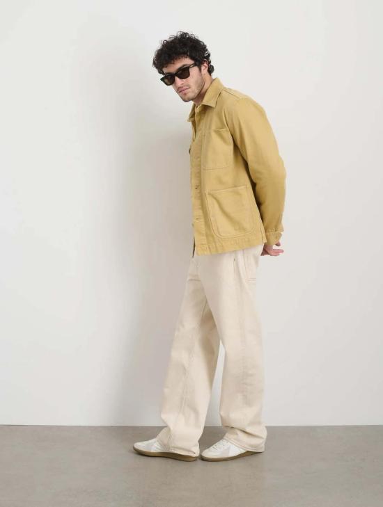  알렉스 밀 데님 자켓 가먼트 다이드 작업 재킷 비즈왁스 - ALEX MILL