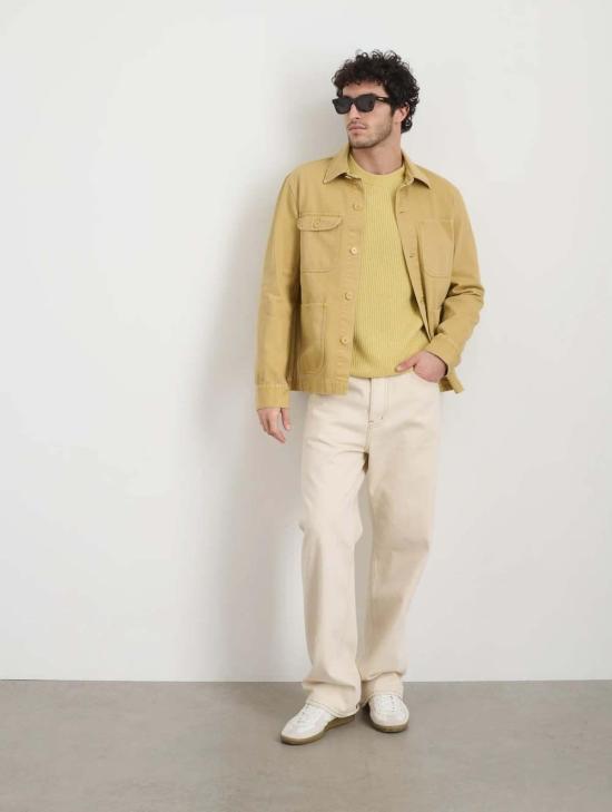  알렉스 밀 데님 자켓 가먼트 다이드 작업 재킷 비즈왁스 - ALEX MILL