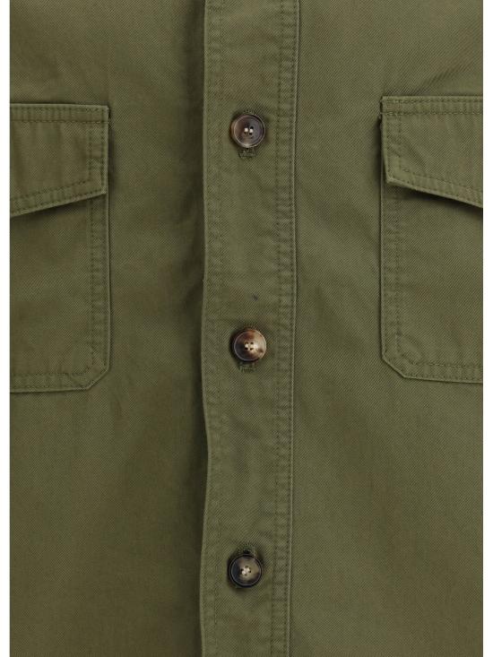 25SS 생로랑 긴팔 셔츠 816396Y03JC 3007 KHAKI - SAINT LAURENT