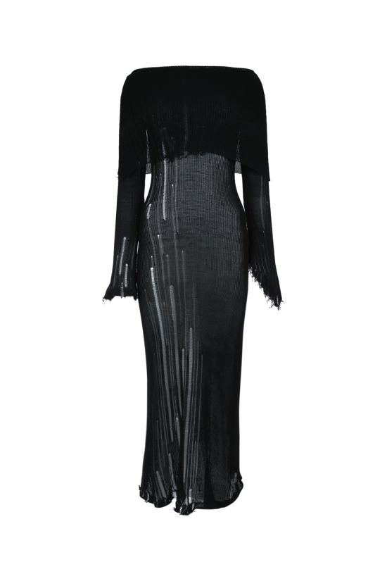  아크네 스튜디오 롱 원피스 A20684 AHB BROWNBLACK