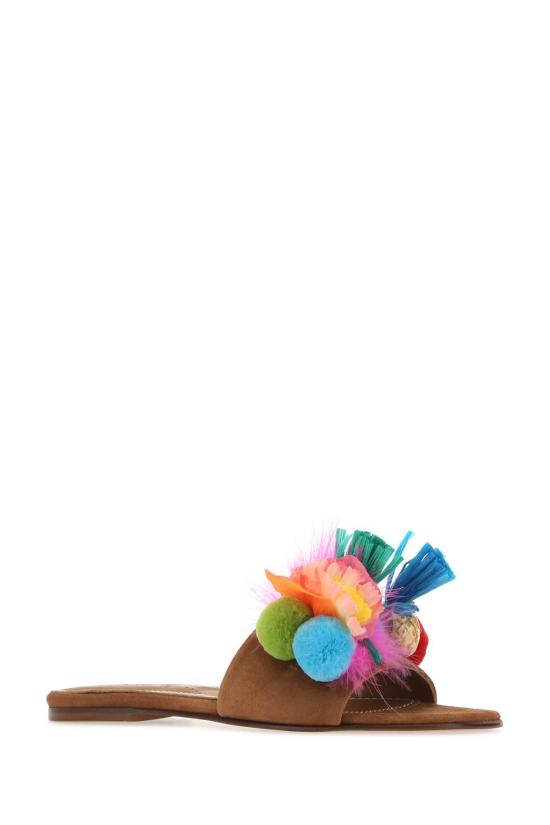  알라메다  뮬/슬리퍼 TUTTIFRUTTI MULTICOLOR Multicoloured - ALAMEDA TURQUESA