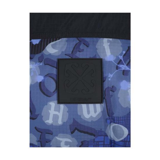  오프화이트 숏패딩 오프 화이트 립다운 퍼퍼 재킷 카모플라주/블랙 - OFF WHITE