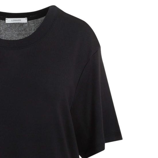  르메르 롱 원피스 벨티드 리브 티셔츠 드레스 오징어 잉크 - LEMAIRE