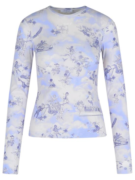 25SS 오프화이트 긴팔 티셔츠 OWAD136S25JER0034201 Multicolor