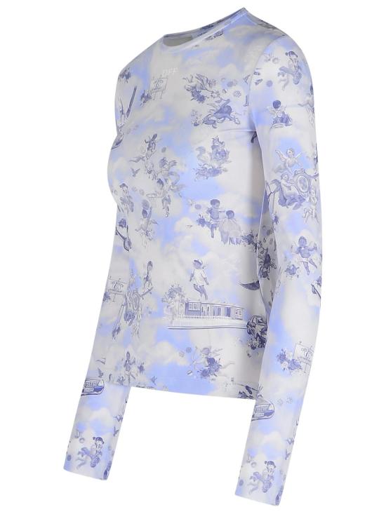 25SS 오프화이트 긴팔 티셔츠 OWAD136S25JER0034201 Multicolor - OFF WHITE