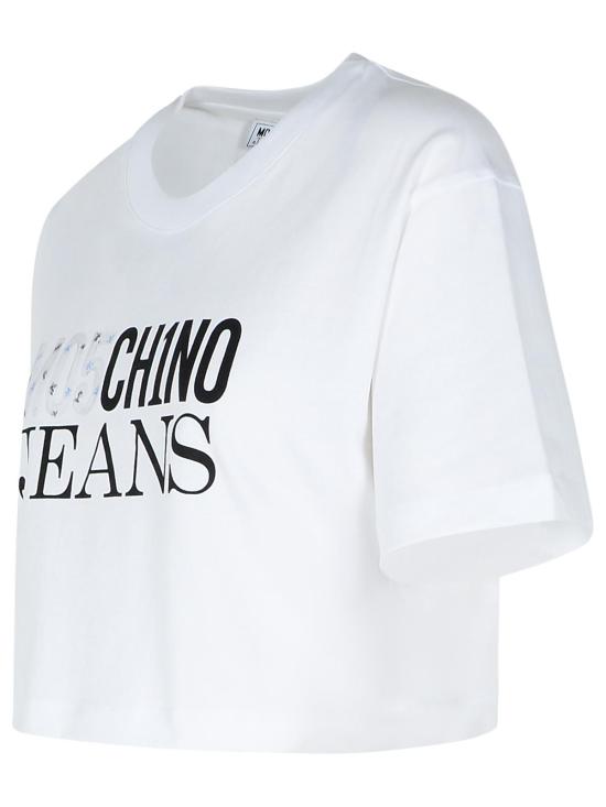 25SS 모스키노 반팔 티셔츠 J0705 32295001 White - MOSCHINO
