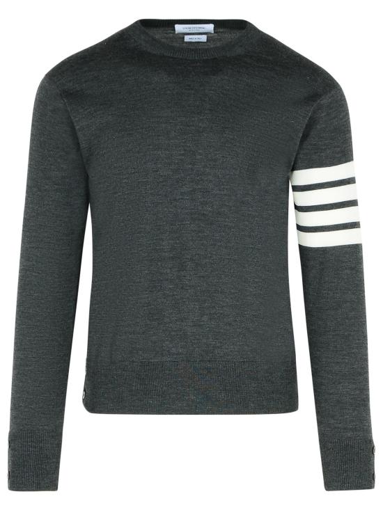 26SS 톰브라운 사선완장 메리노 울 니트 MKA002A Y1014022 Grey