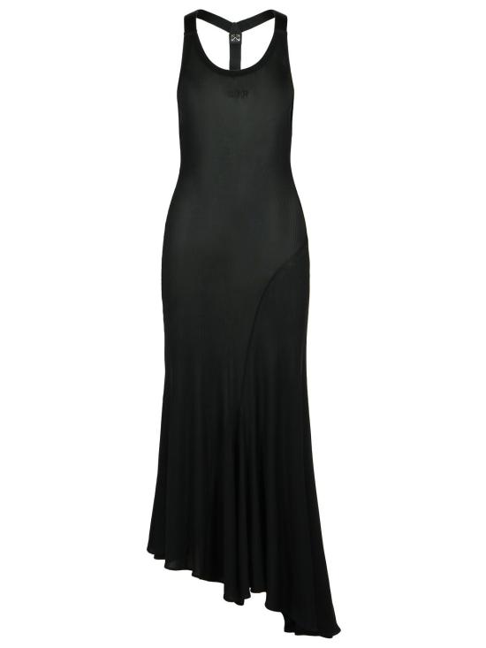 25SS 오프화이트 롱 원피스 OWDB541S25JER0011010 Black