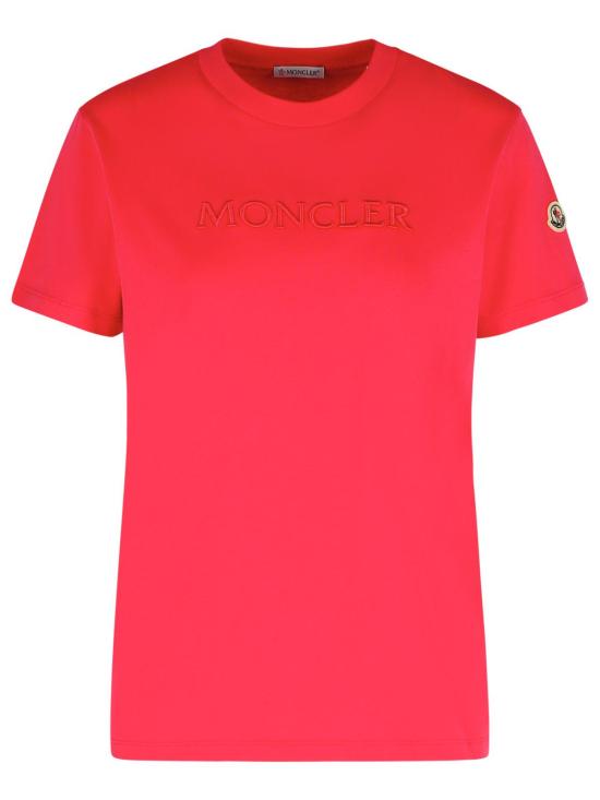 25SS 몽클레어 반팔 티셔츠 093 8C000 08 89AUO55D Fuchsia