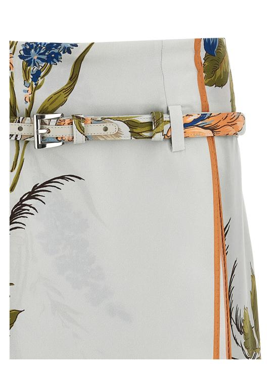 24FW 프라다 미디 스커트 P168KKSOOO15IWF0934 Multicolor - PRADA