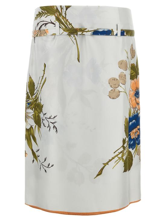 24FW 프라다 미디 스커트 P168KKSOOO15IWF0934 Multicolor - PRADA