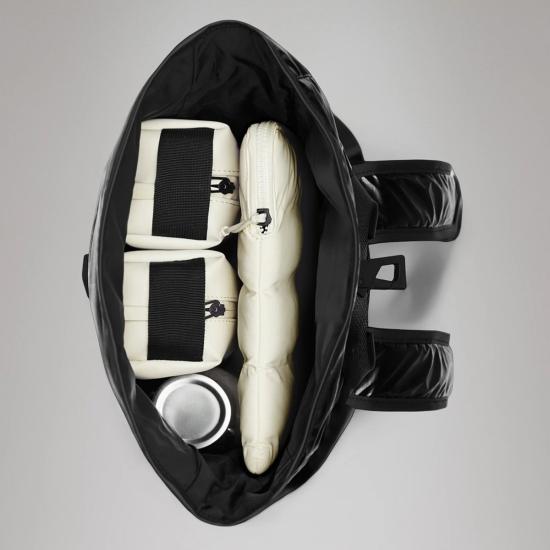  레인스 백팩 시부 롤탑 럭색 미니 블랙/드리프트 - RAINS