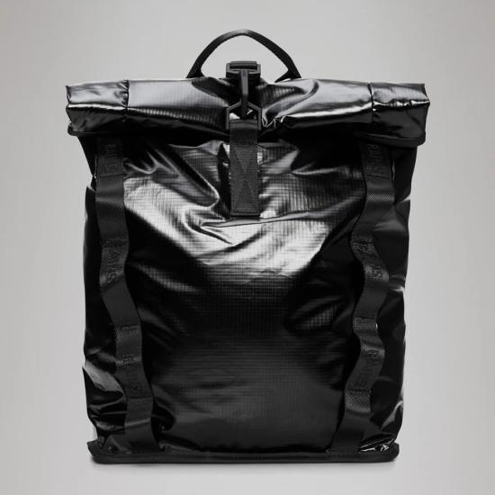  레인스 백팩 시부 롤탑 럭색 미니 블랙/드리프트