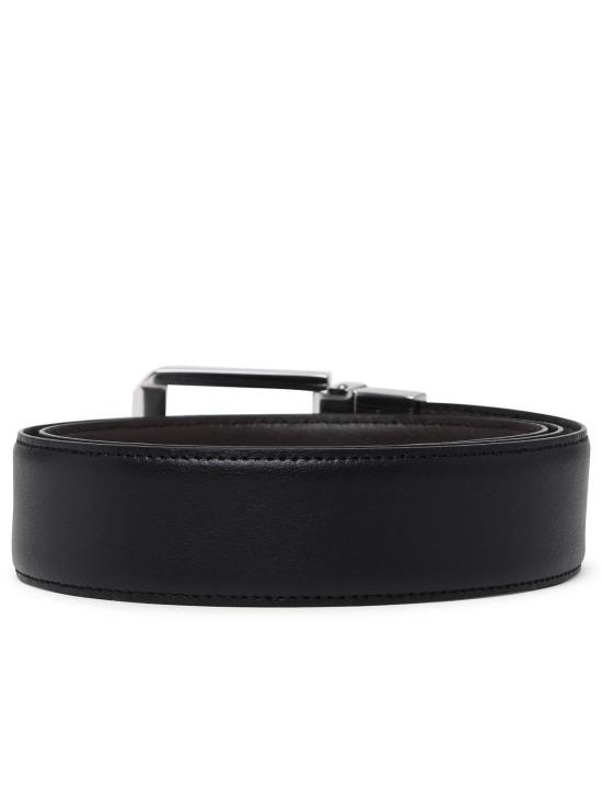 26SS 에르메네질도제냐 가죽 벨트 LHVICB011PZNTM Black - ERMENEGILDO ZEGNA