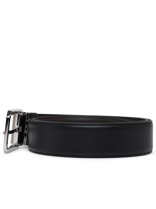 26SS 에르메네질도제냐 가죽 벨트 LHVICB011PZNTM Black - ERMENEGILDO ZEGNA