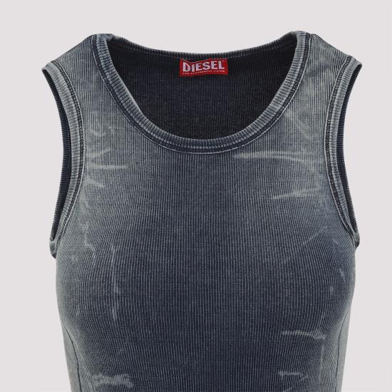 25SS 디젤 민소매 티셔츠 A19152 0HJBE 01 BLUE - DIESEL