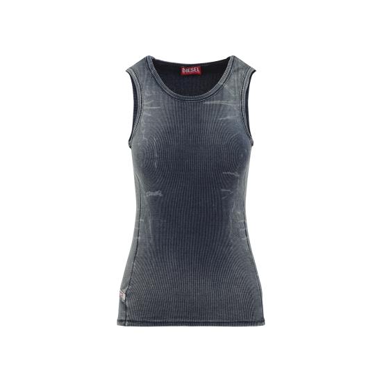 25SS 디젤 민소매 티셔츠 A19152 0HJBE 01 BLUE - DIESEL