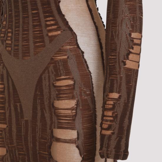 25SS 디젤 롱 원피스 A18125 0BJBI 7DG BROWN - DIESEL