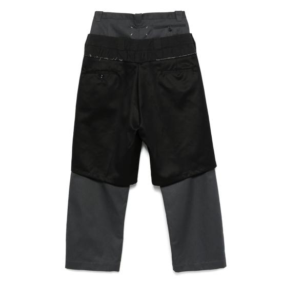 25SS 마르지엘라 스트레이트 팬츠 MTN067 S51KA0604 860 BLACK - MAISON MARGIELA