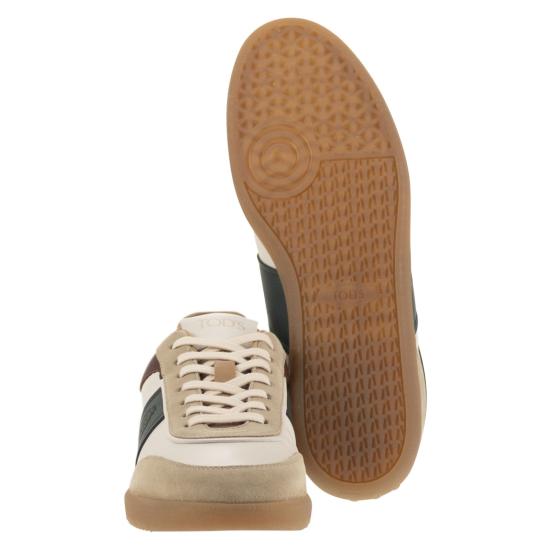  토즈 스니커즈 XXM68C0DP30IRA CREAM BROWN GREEN - TODS