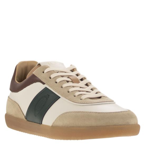  토즈 스니커즈 XXM68C0DP30IRA CREAM BROWN GREEN - TODS